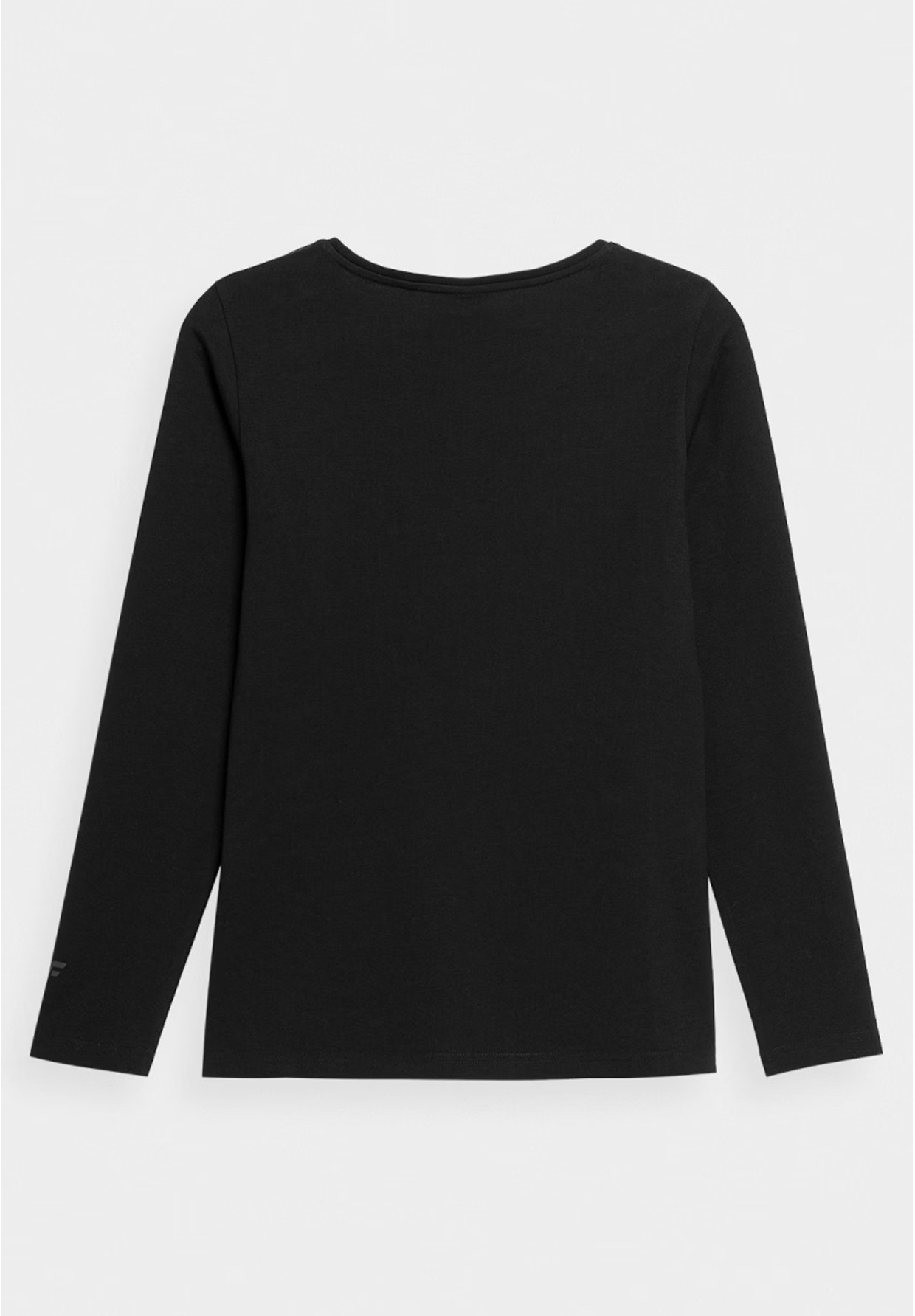 Longsleeve Damski 4F Slim Gładki Koszulka z Długim Rękawem Czarna 4FWMM00TLONF376