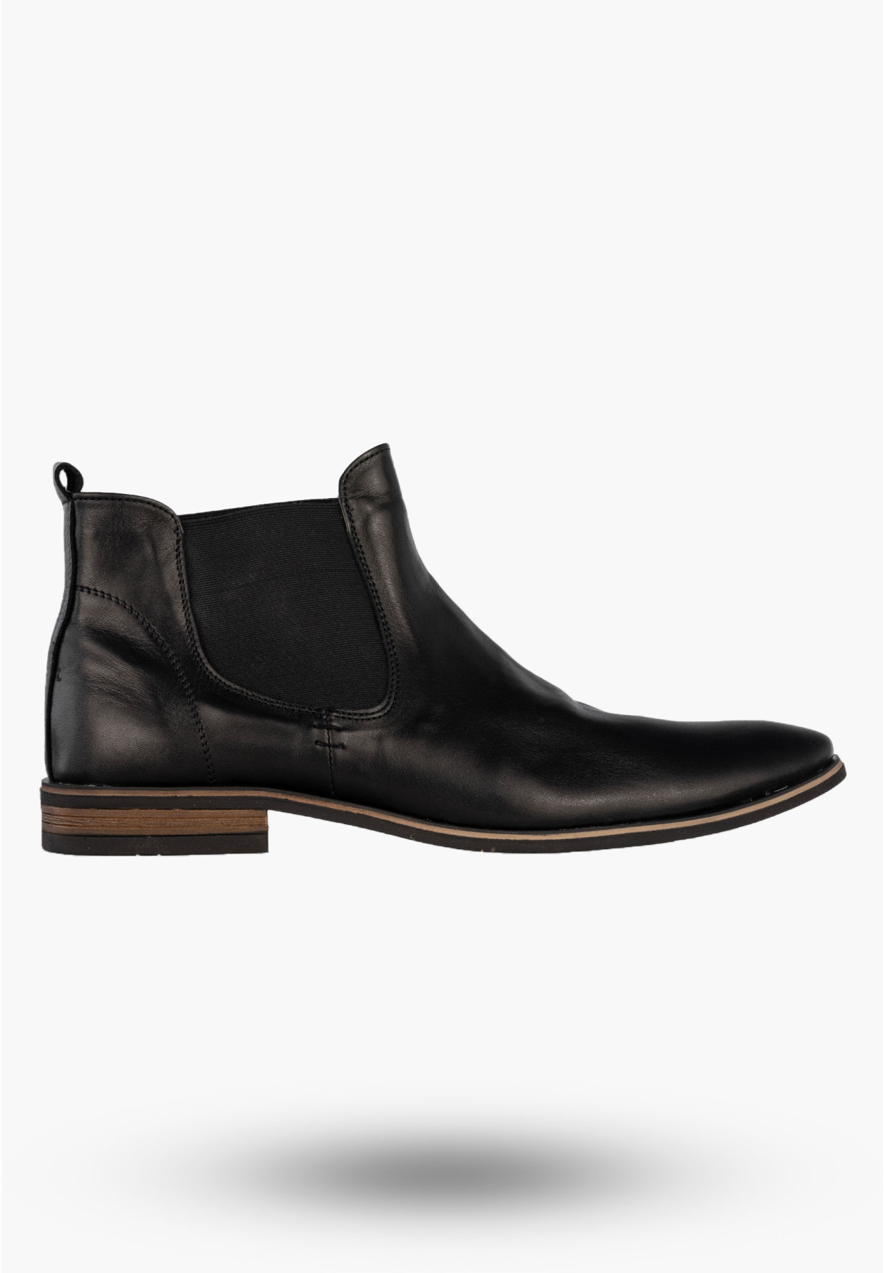Botki Męskie Skórzane Sztyblety Buty Eleganckie Zimowe Czarne Dragonet M562BC