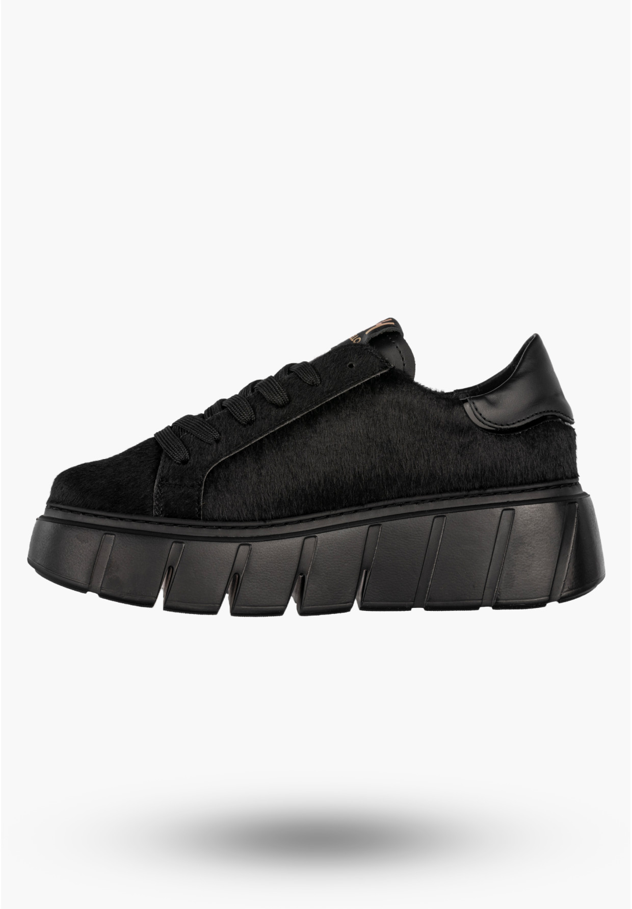 Sneakersy Damskie CheBello Skórzane Buty Modne Półbuty Czarne 4541-503-002-PSK-S352
