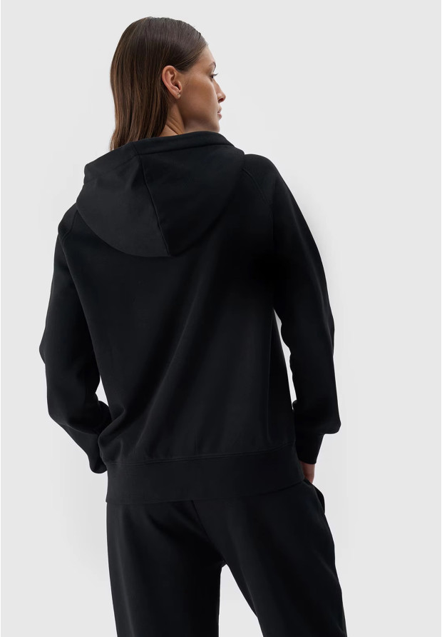 Bluza Damska 4F Dresowa Sportowa Nierozpinana Czarna 4FWMM00TSWSF1764