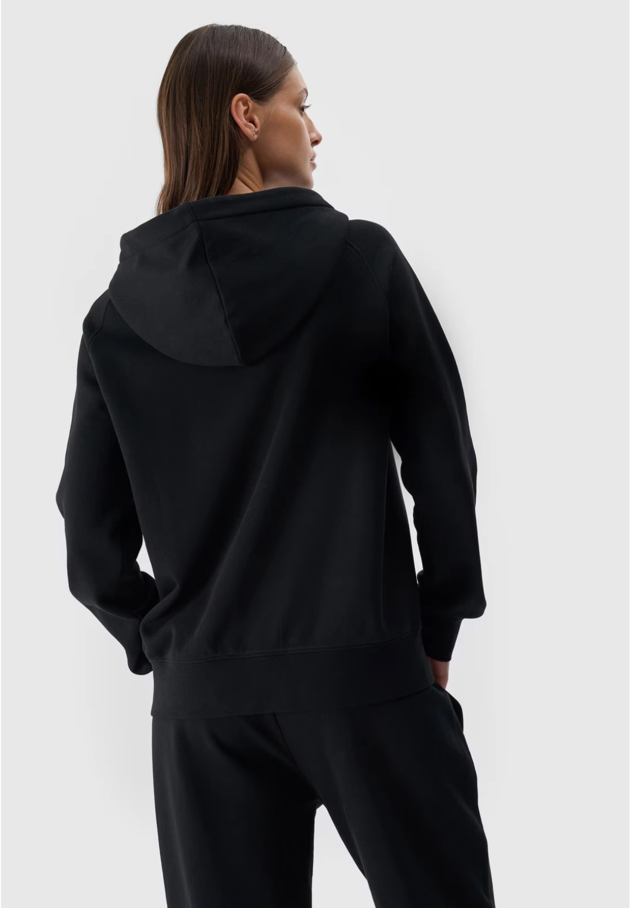 Bluza Damska 4F Dresowa Sportowa Nierozpinana Czarna 4FWMM00TSWSF1764