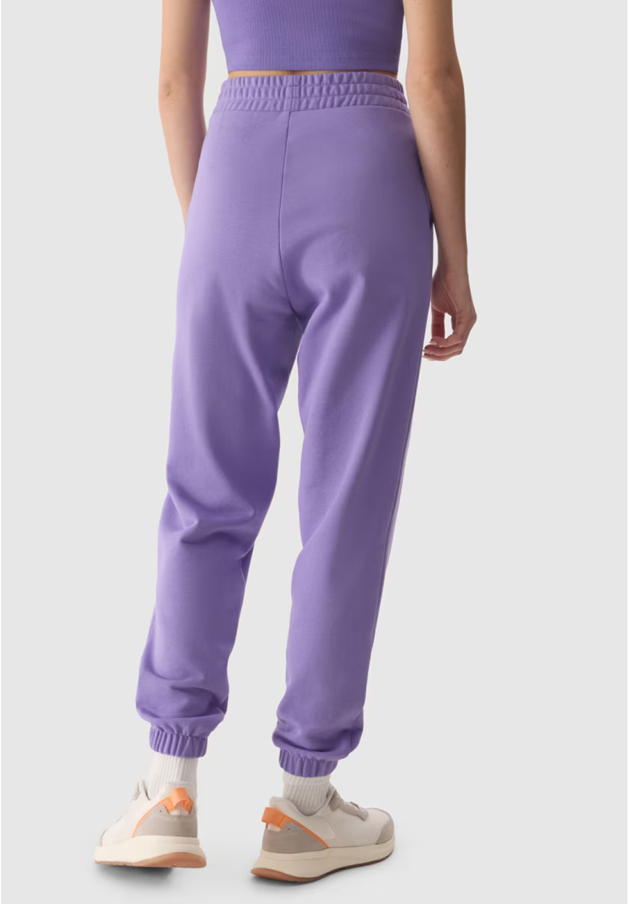 Spodnie Damskie 4F Joggery Dresowe Fioletowe 4FRSS24TTROF1054