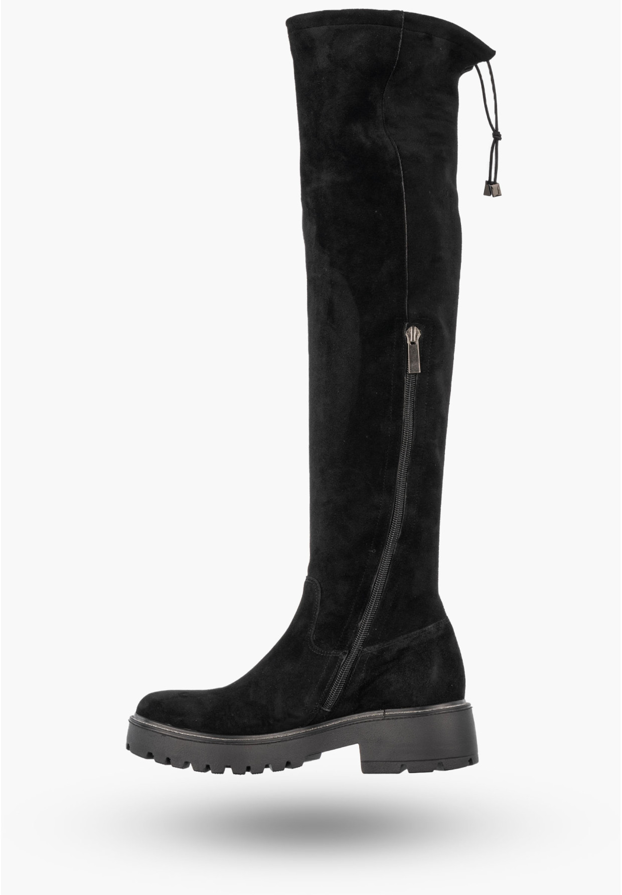 Kozaki Damskie Eleganckie Wysokie Ocieplane Buty Zimowe Czarne Lovsoka 210/4