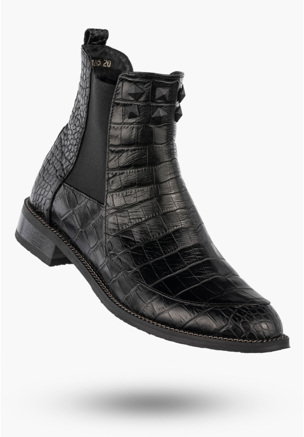 Botki Damskie Skórzane Buty...