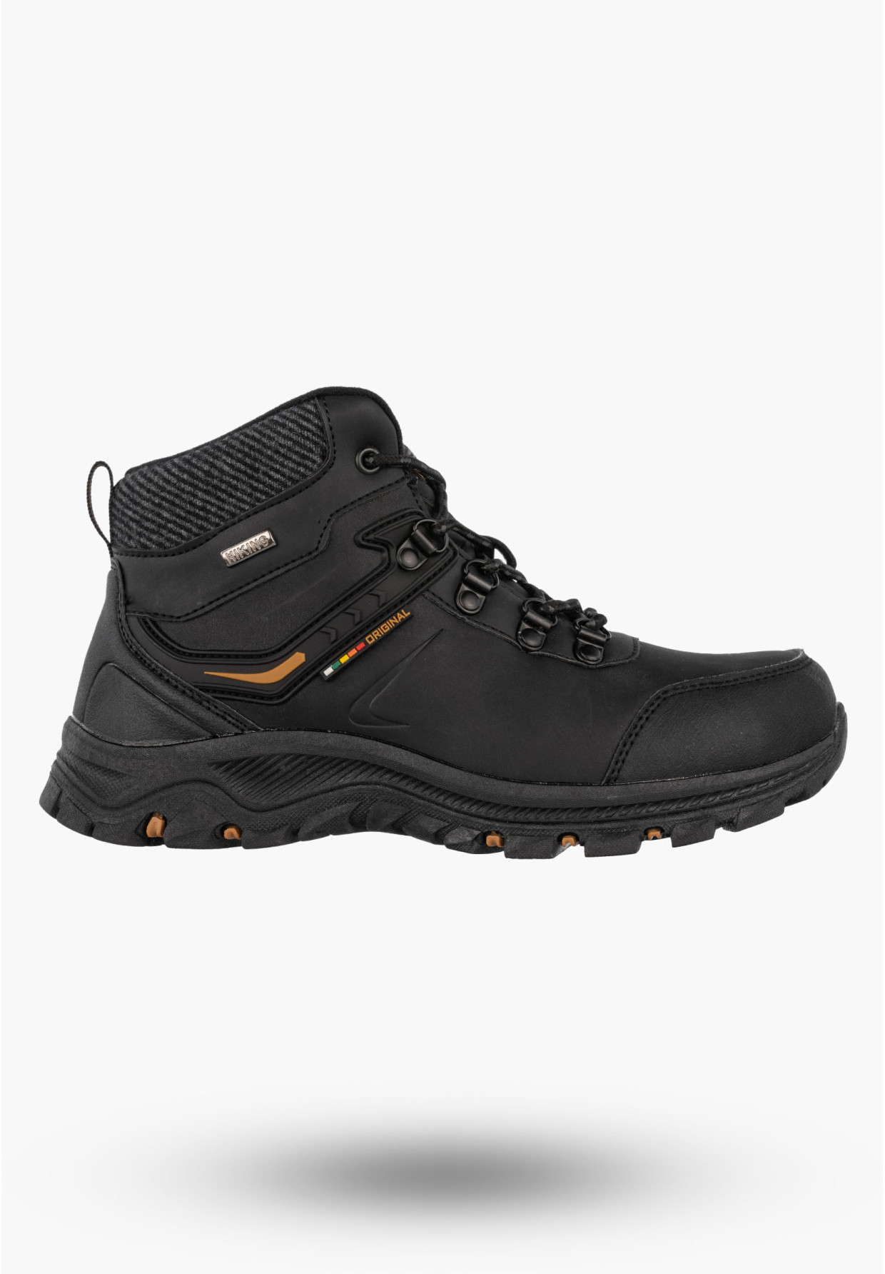 Buty Damskie Trekkingowe Sportowe Wysokie Za Kostkę Czarne Młodzieżowe