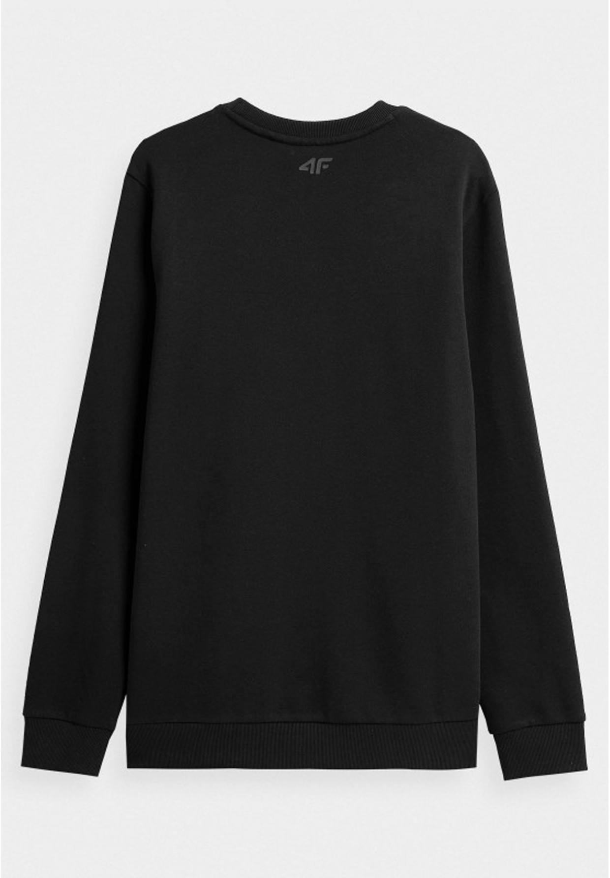 Bluza Męska 4F Nierozpinana Klasyczna Z Nadrukiem Czarna 4FSS23TSWSM349