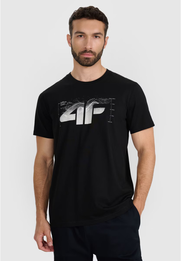 Męska koszulka 4F czarna z logo