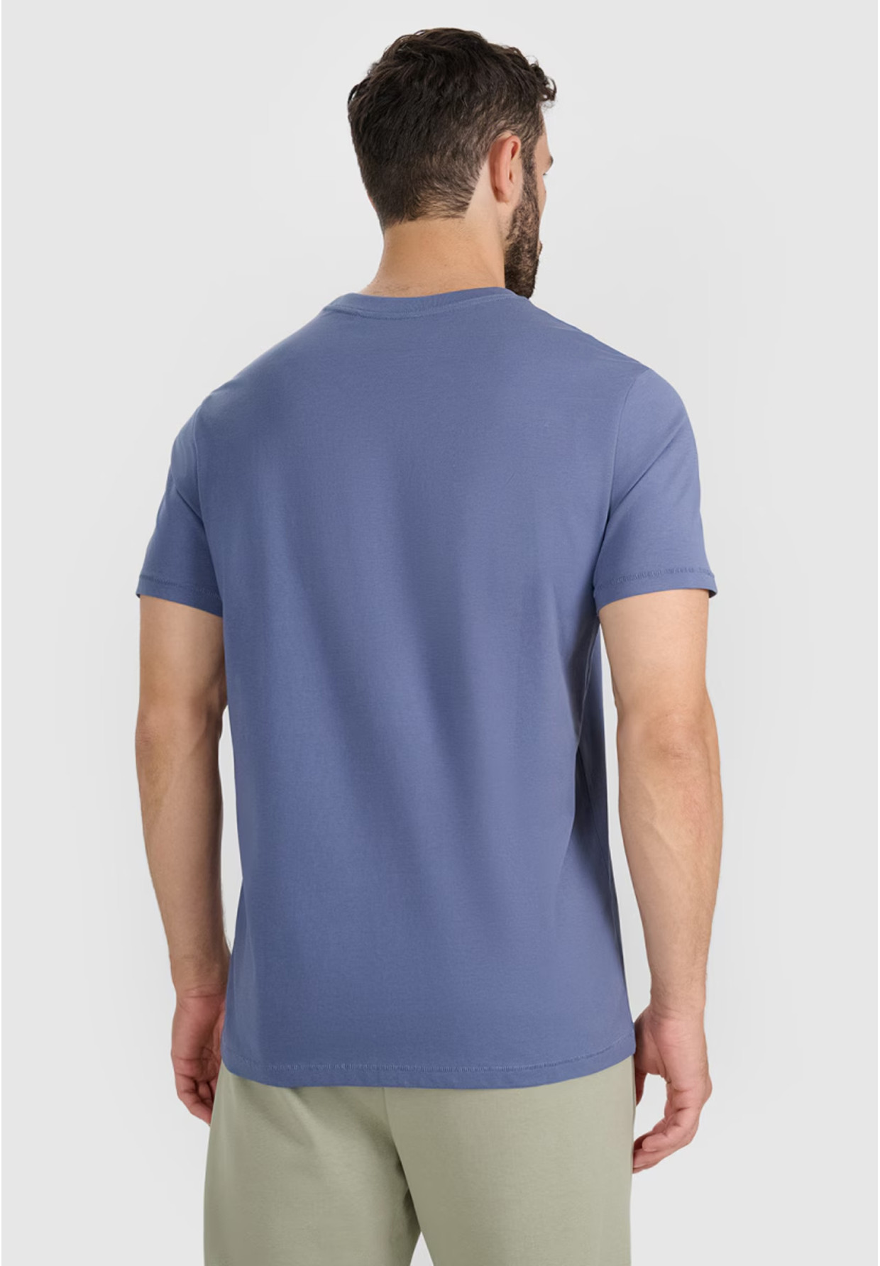 Koszulka Męska 4F T-shirt Z Nadrukiem Regular Denim 4FWAW25TTSHM2359
