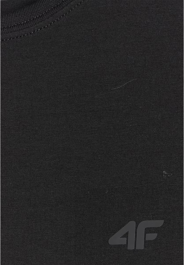 Koszulka Damska 4F T-shirt Slim Fit Gładki Czarna 4FWMM00TTSHF2255