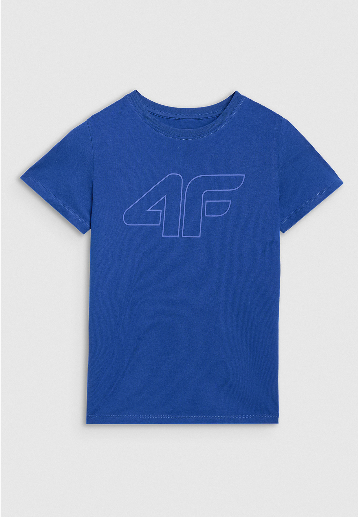 Koszulka Chłopięca 4F T-shirt Z Logo Niebieski 4FJWAW25TTSHM2400