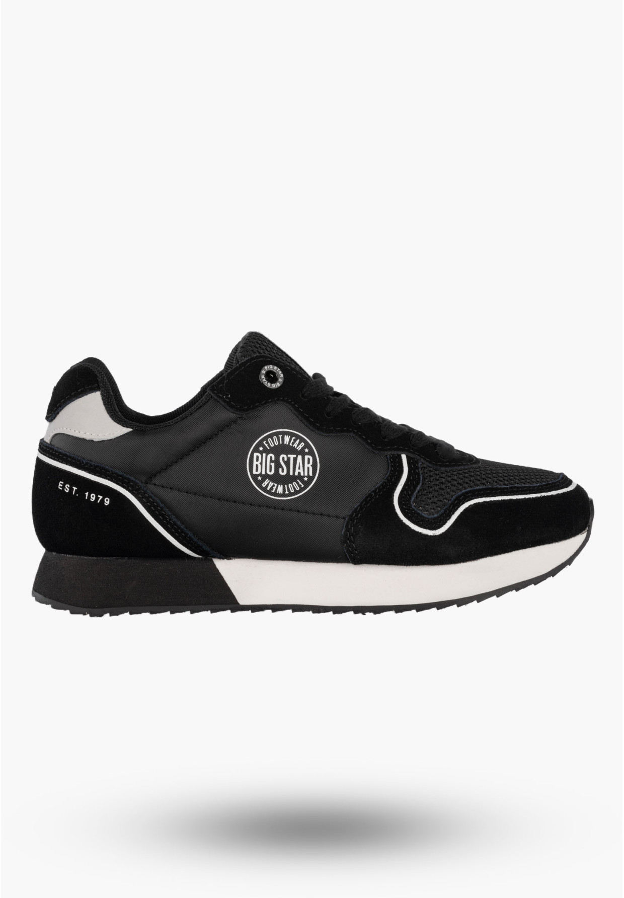 Sneakersy Damskie BIG STAR Buty Sportowe Półbuty Czarne JJ274279