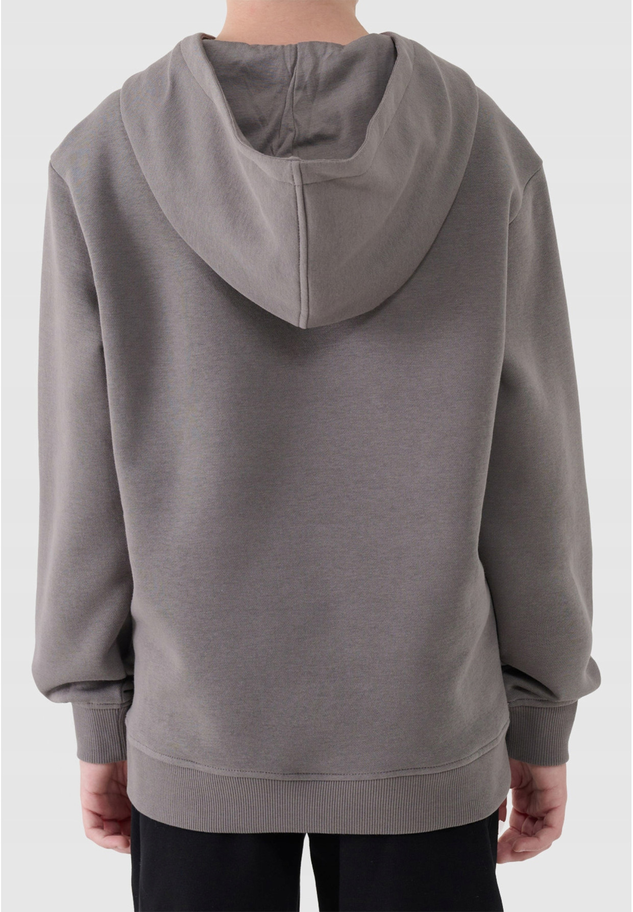 Bluza Chłopięca 4F Dresowa z Kapturem Basic Antracyt 4FJWAW25TSWSM1945