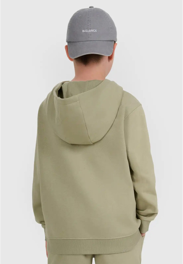 Bluza Chłopięca 4F Dresowa z Kapturem Basic Zielona 4FJWAW25TSWSM1945