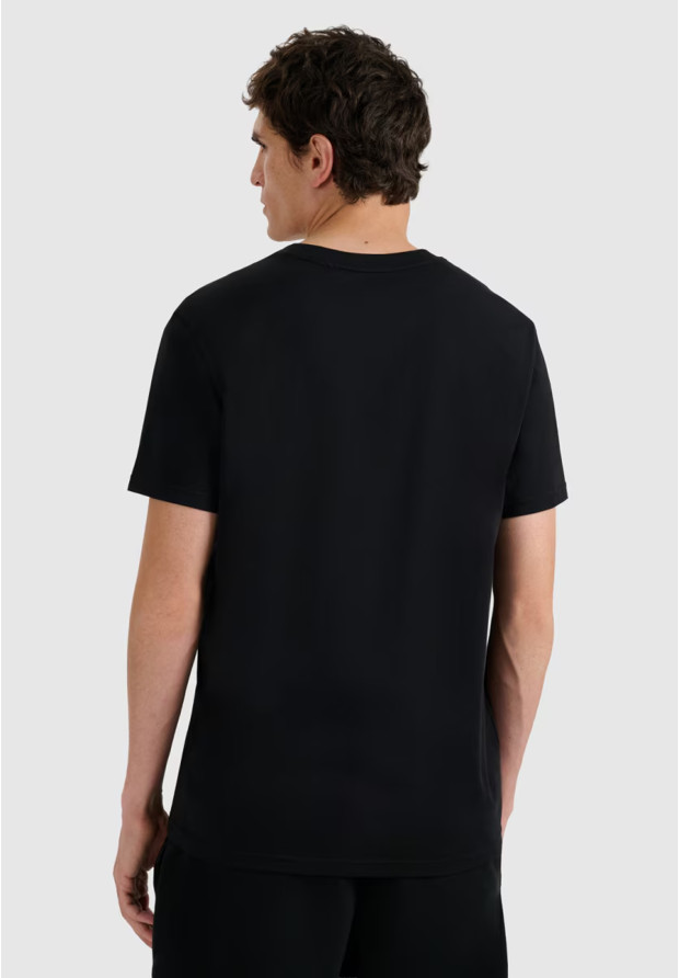 Koszulka Męska 4F T-shirt Z Nadrukiem Regular Czarna 4FWAW25TTSHM3138