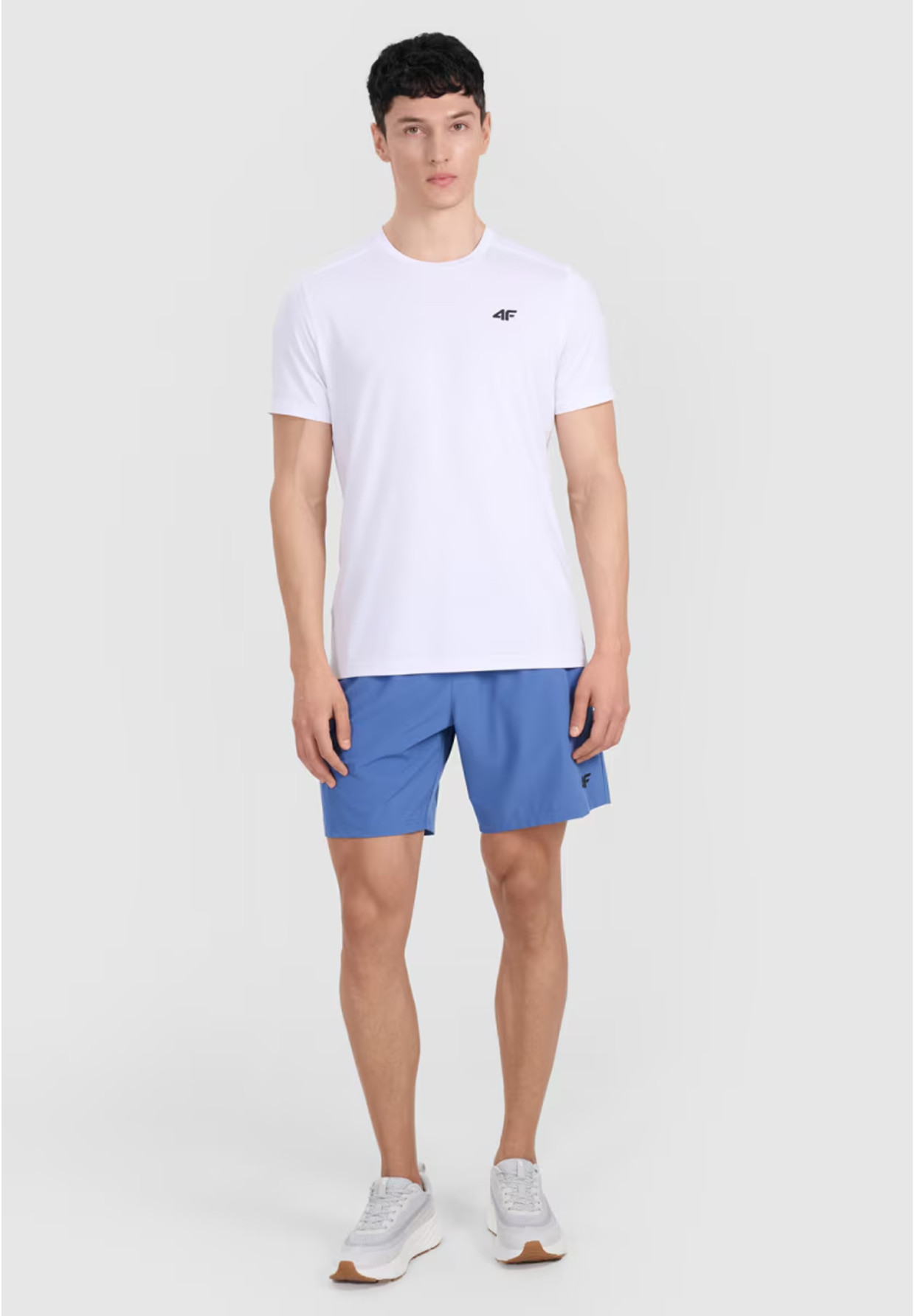 Koszulka Męska 4F T-shirt Treningowy Szybkoschnący Biały 4FWMM00TFTSM1830