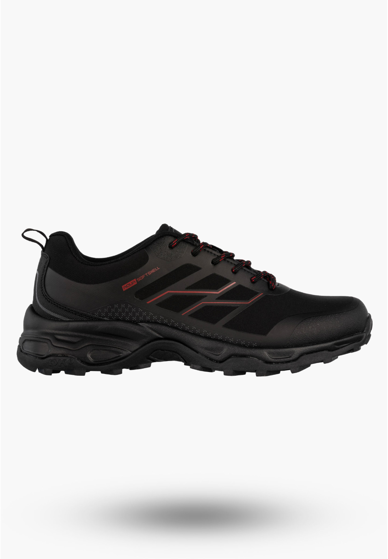 Buty Trekkingowe Sportowe Męskie Sneakersy Niskie Czarne DK Caldren