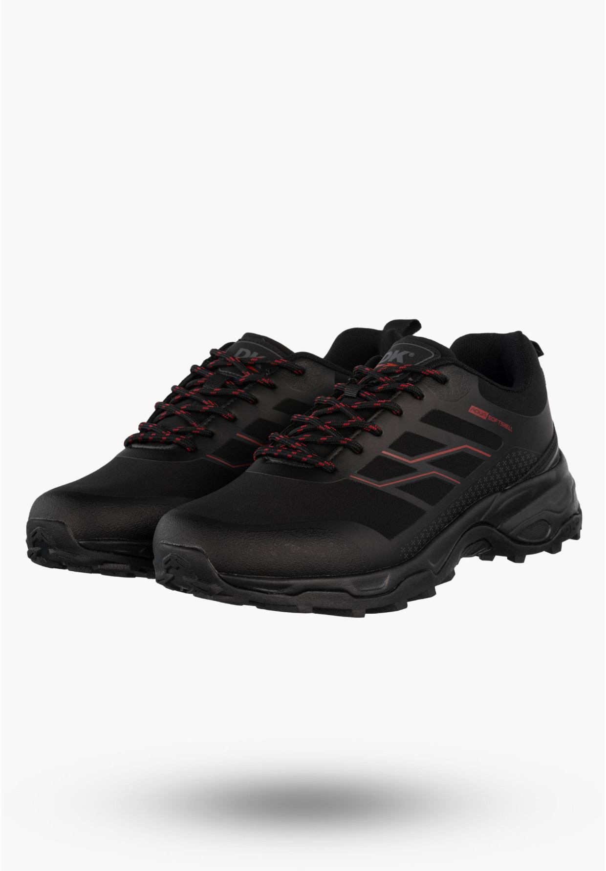 Buty Trekkingowe Sportowe Męskie Sneakersy Niskie Czarne DK Caldren