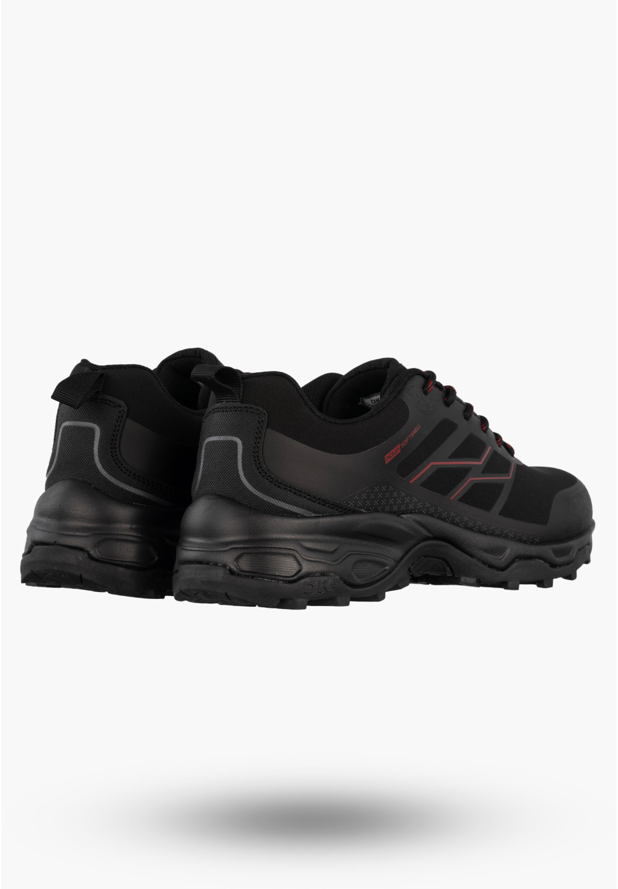 Buty Trekkingowe Sportowe Męskie Sneakersy Niskie Czarne DK Caldren