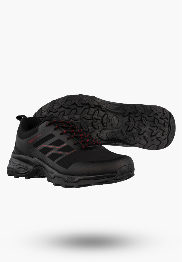 Buty Trekkingowe Sportowe Męskie Sneakersy Niskie Czarne DK Caldren