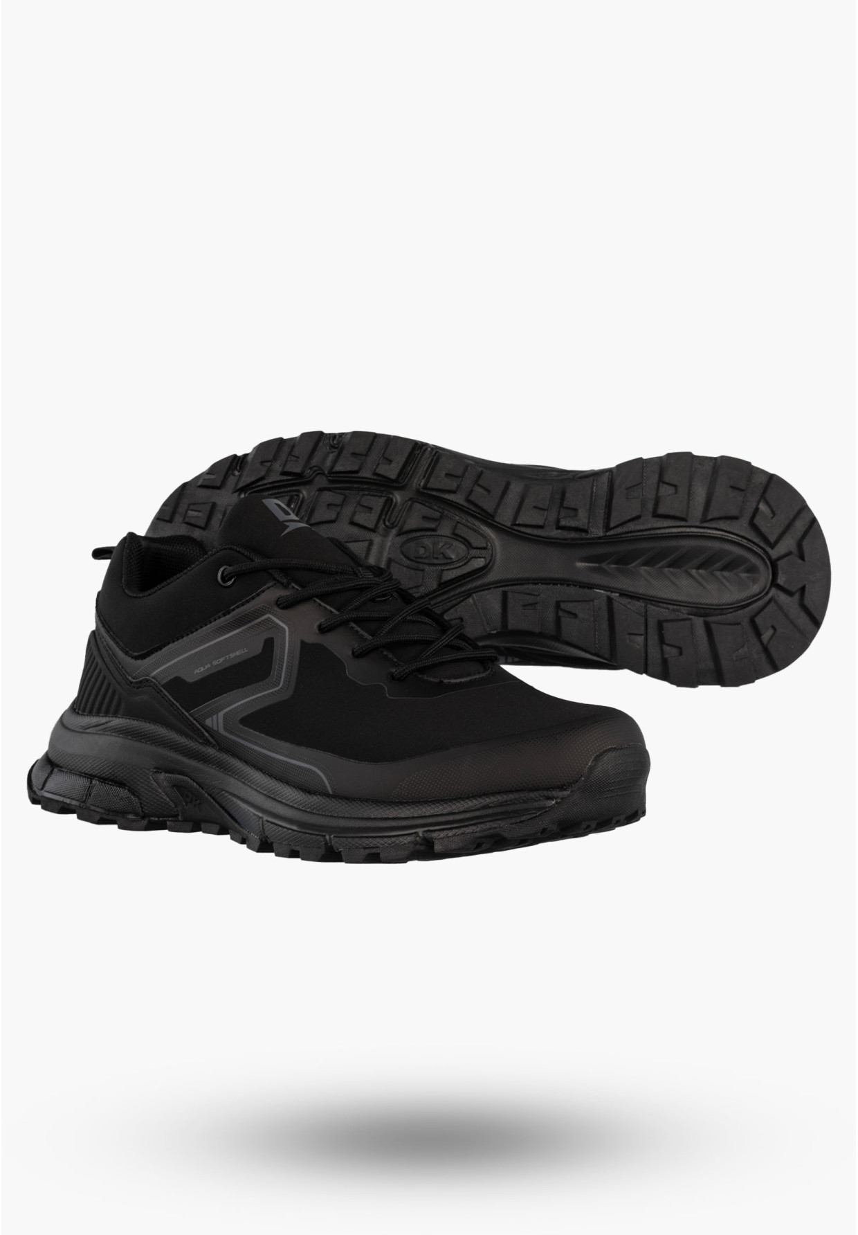 Buty Trekkingowe Sportowe Męskie Sneakersy Niskie Czarne DK Dakar