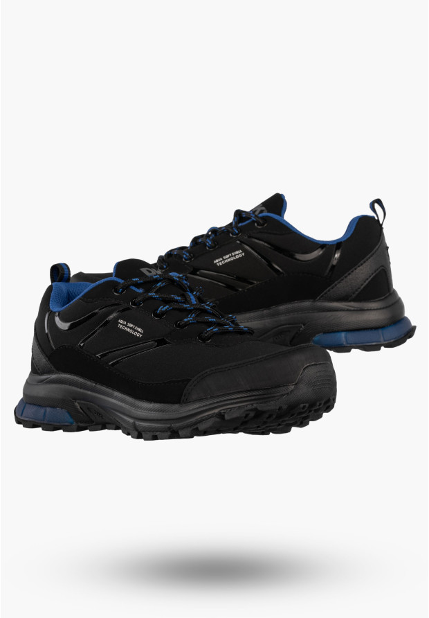 Buty Trekkingowe Damskie Sportowe Sneakersy Softshell Niskie Czarne DK Falcon