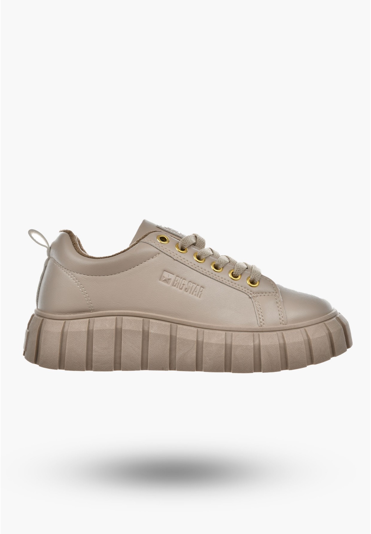 Sneakersy BIG STAR Damskie Beżowe MM274618