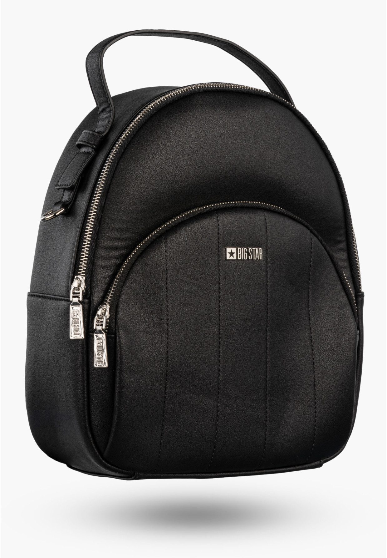 Plecak Damski BIG STAR Elegancki z saszetką Miejski Czarny LL574097