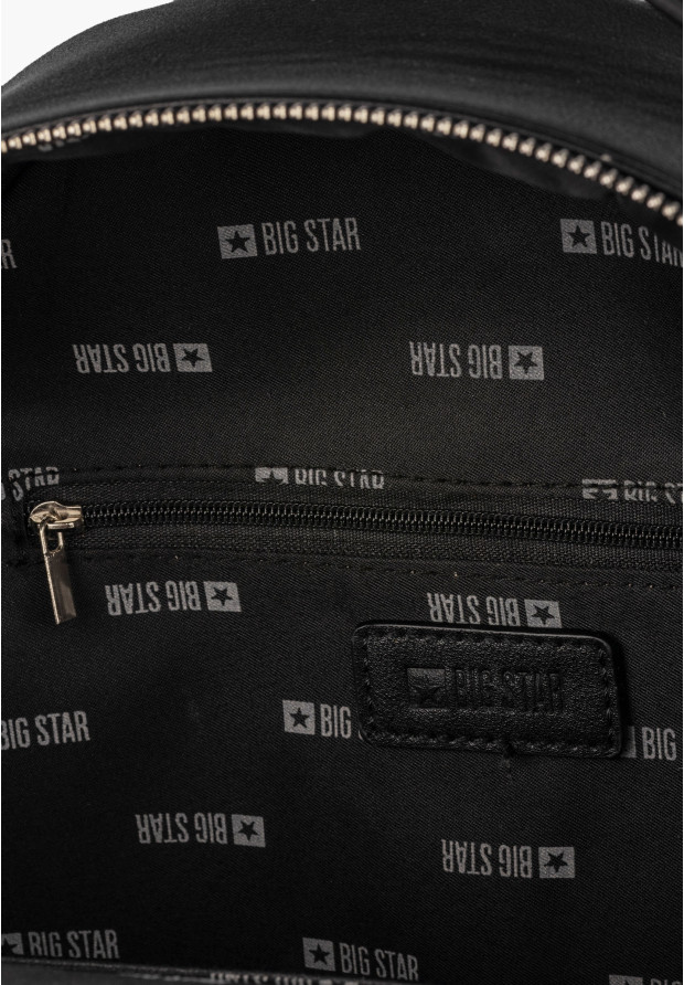 Plecak Damski BIG STAR Elegancki z saszetką Miejski Czarny LL574097