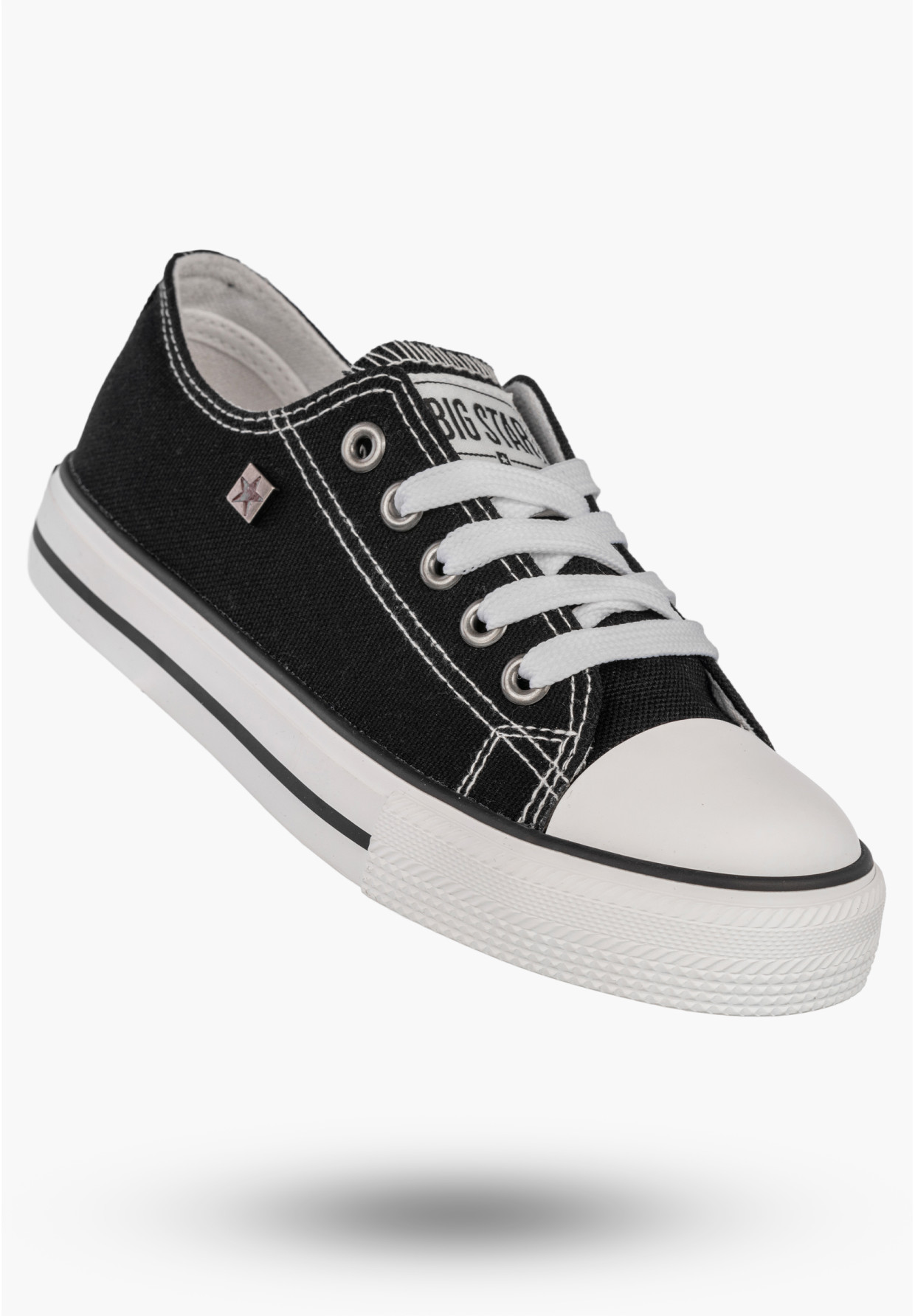 Trampki Dziecięce BIG STAR Czarne Buty Sznurowane DD374163
