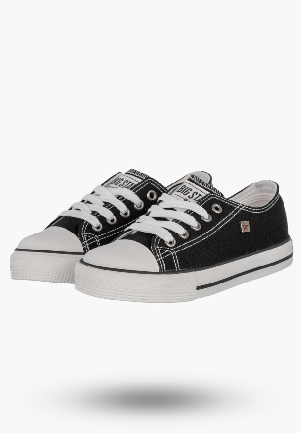 Trampki Dziecięce BIG STAR Czarne Buty Sznurowane DD374163