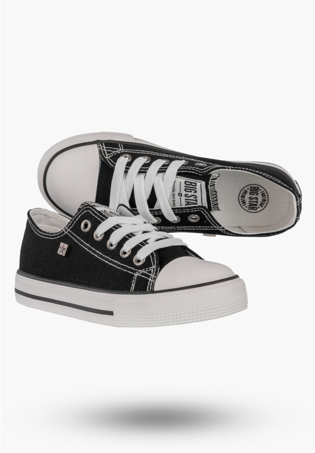 Trampki Dziecięce BIG STAR Czarne Buty Sznurowane DD374163