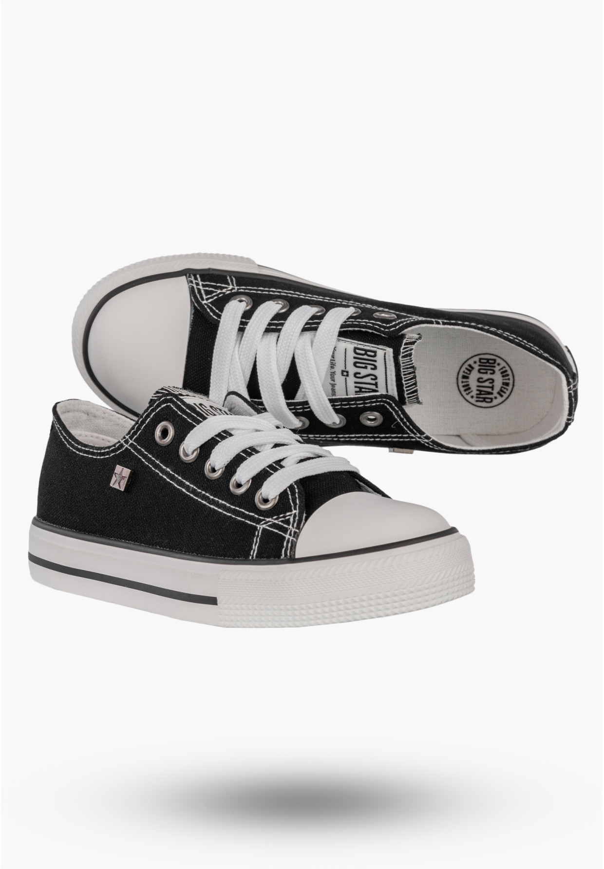 Trampki Dziecięce BIG STAR Czarne Buty Sznurowane DD374163