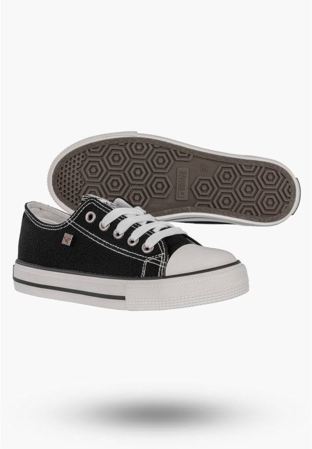 Trampki Dziecięce BIG STAR Czarne Buty Sznurowane DD374163