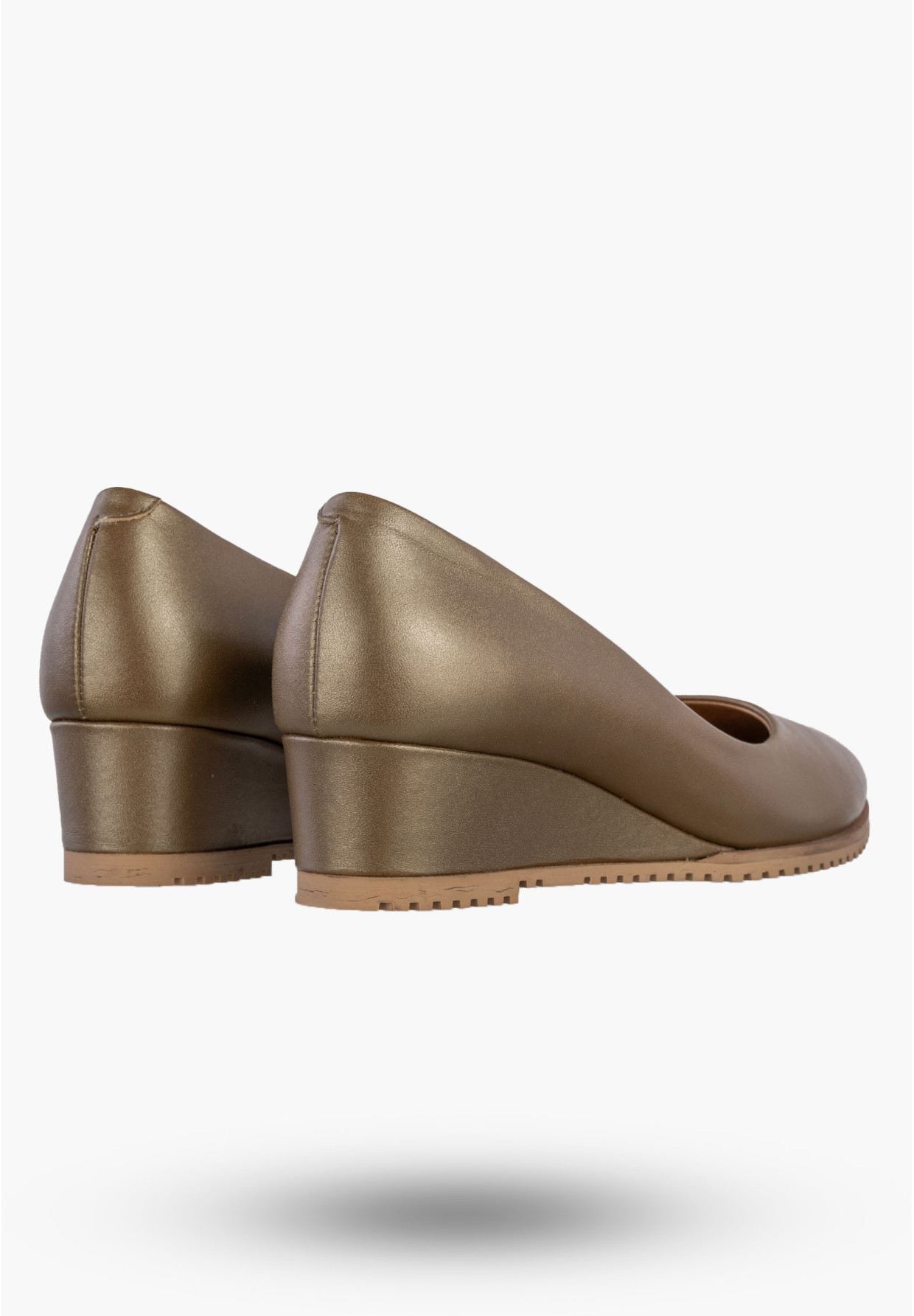 Czółenka Damskie Skórzane Buty Na Obcasie Klasyczne Darex Khaki