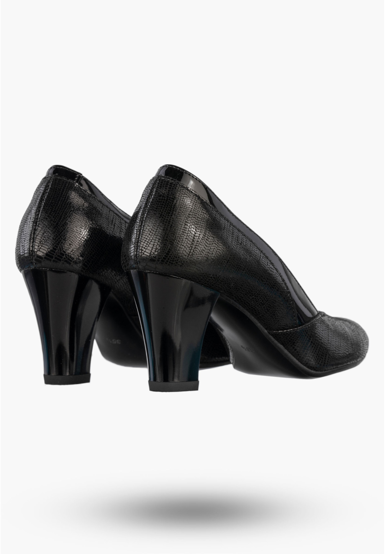 Czółenka Damskie Skórzane Buty Na Obcasie Eleganckie Darex Czarne