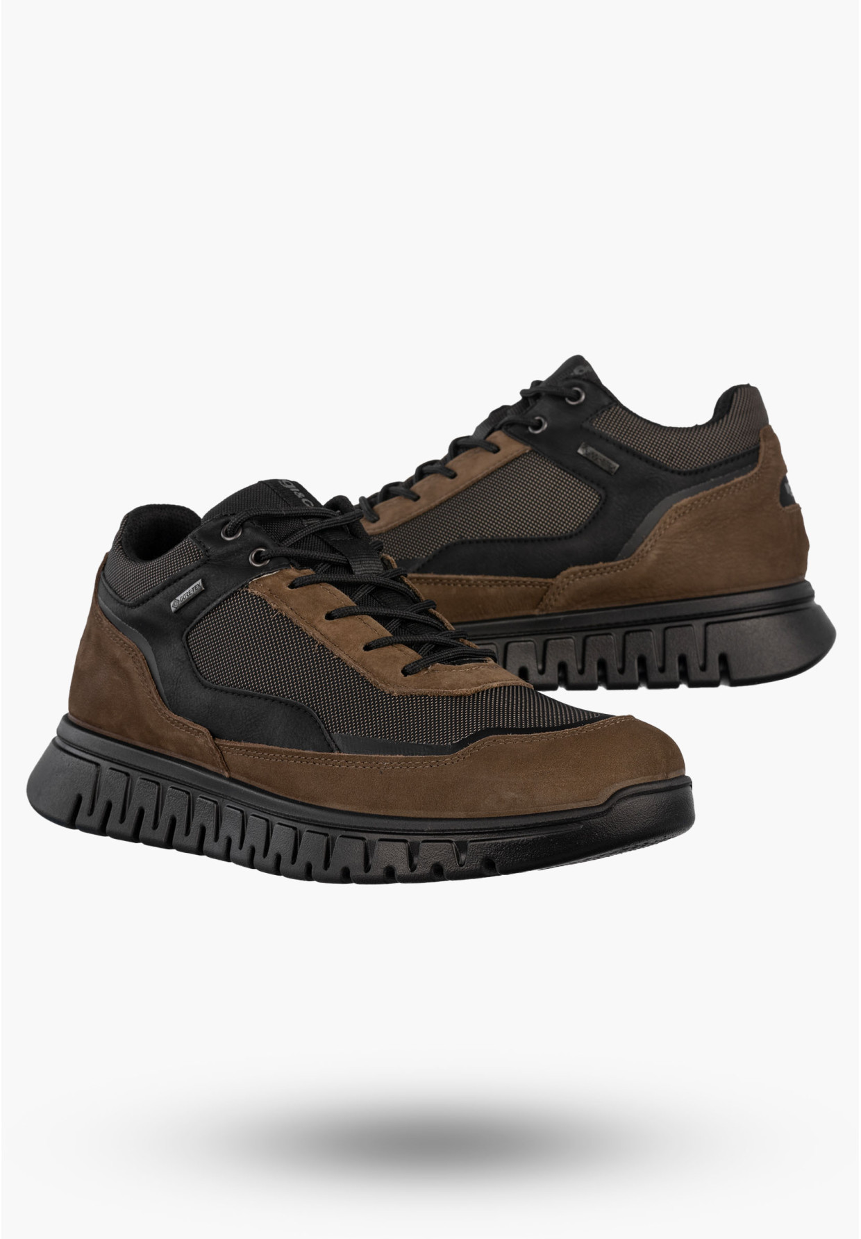 Sneakersy Męskie Skórzane Buty Wodoodporne Sportowe Brązowe IGI&CO 8619322