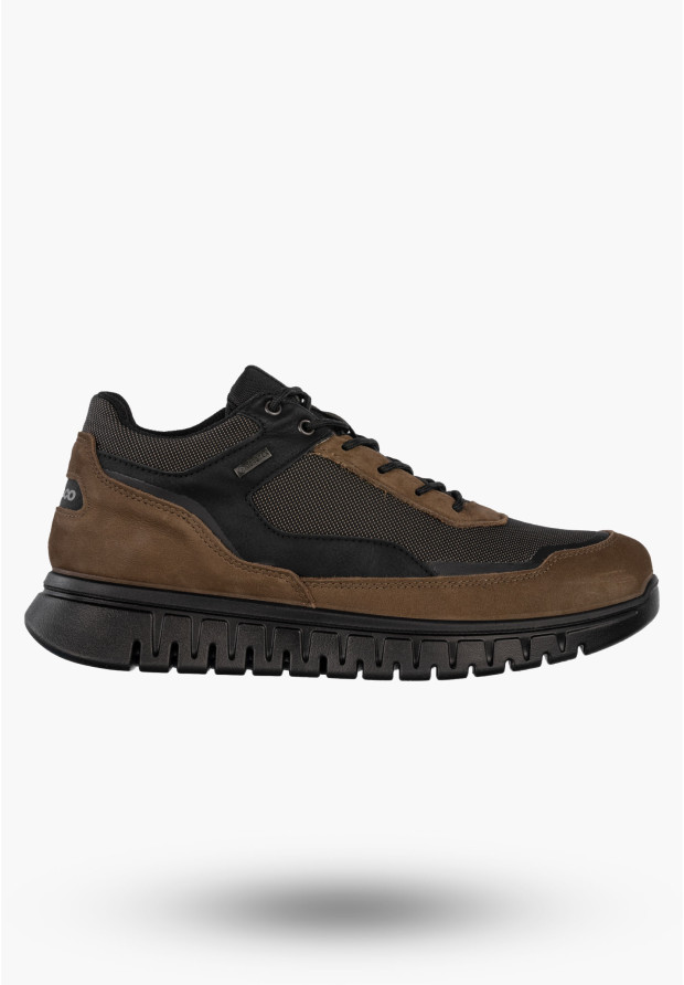 Sneakersy Męskie Skórzane Buty Wodoodporne Sportowe Brązowe IGI&CO 8619322