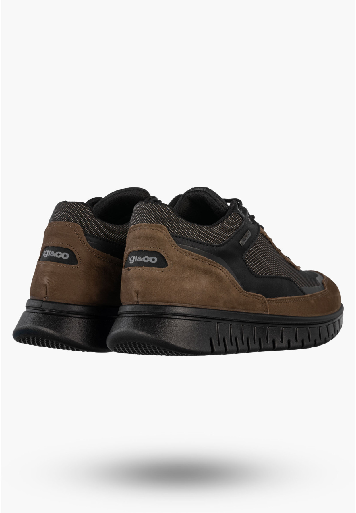 Sneakersy Męskie Skórzane Buty Wodoodporne Sportowe Brązowe IGI&CO 8619322