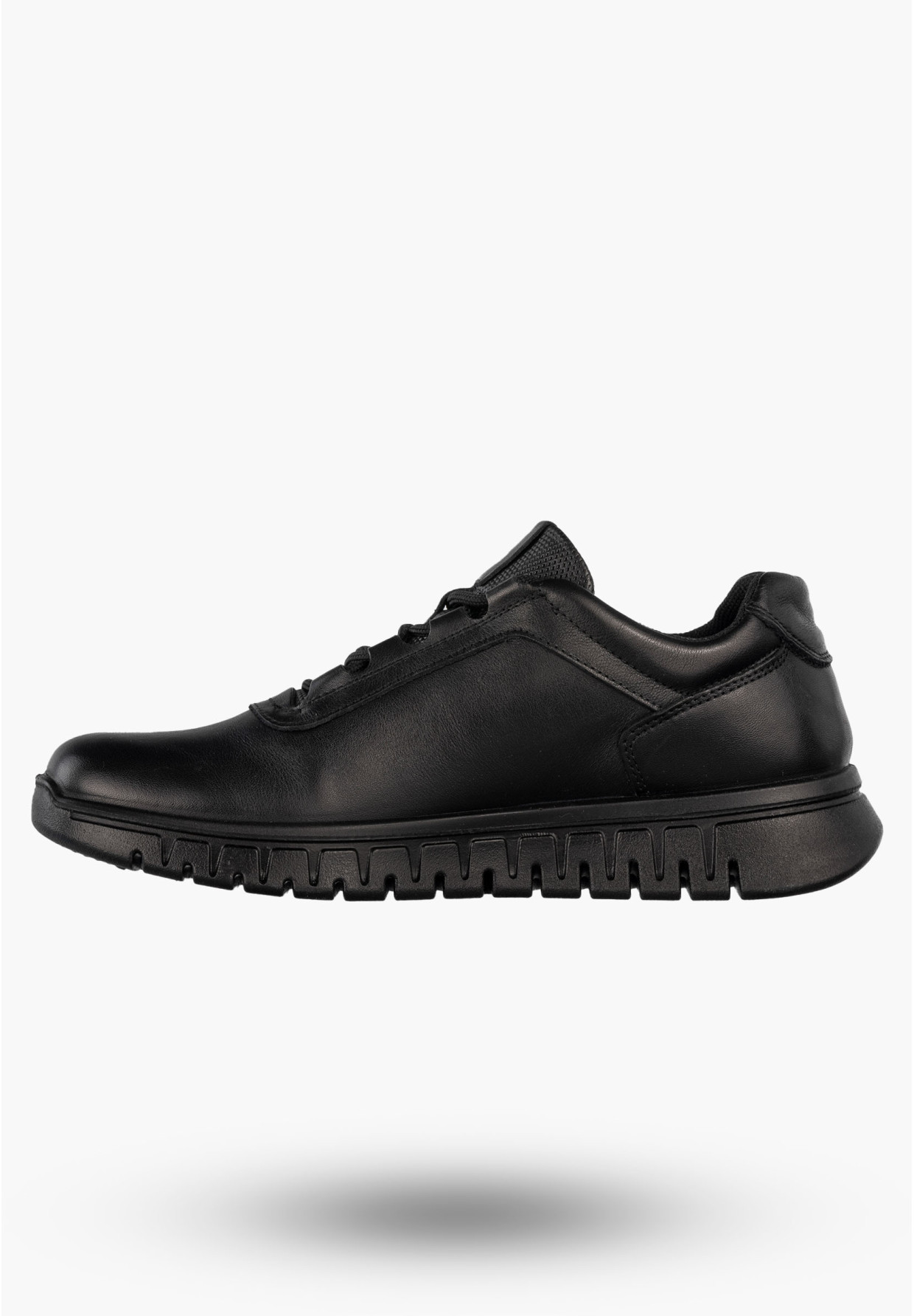 Sneakersy Męskie Skórzane Buty Sportowe Wygodne Półbuty Czarne IGI&CO 8618800