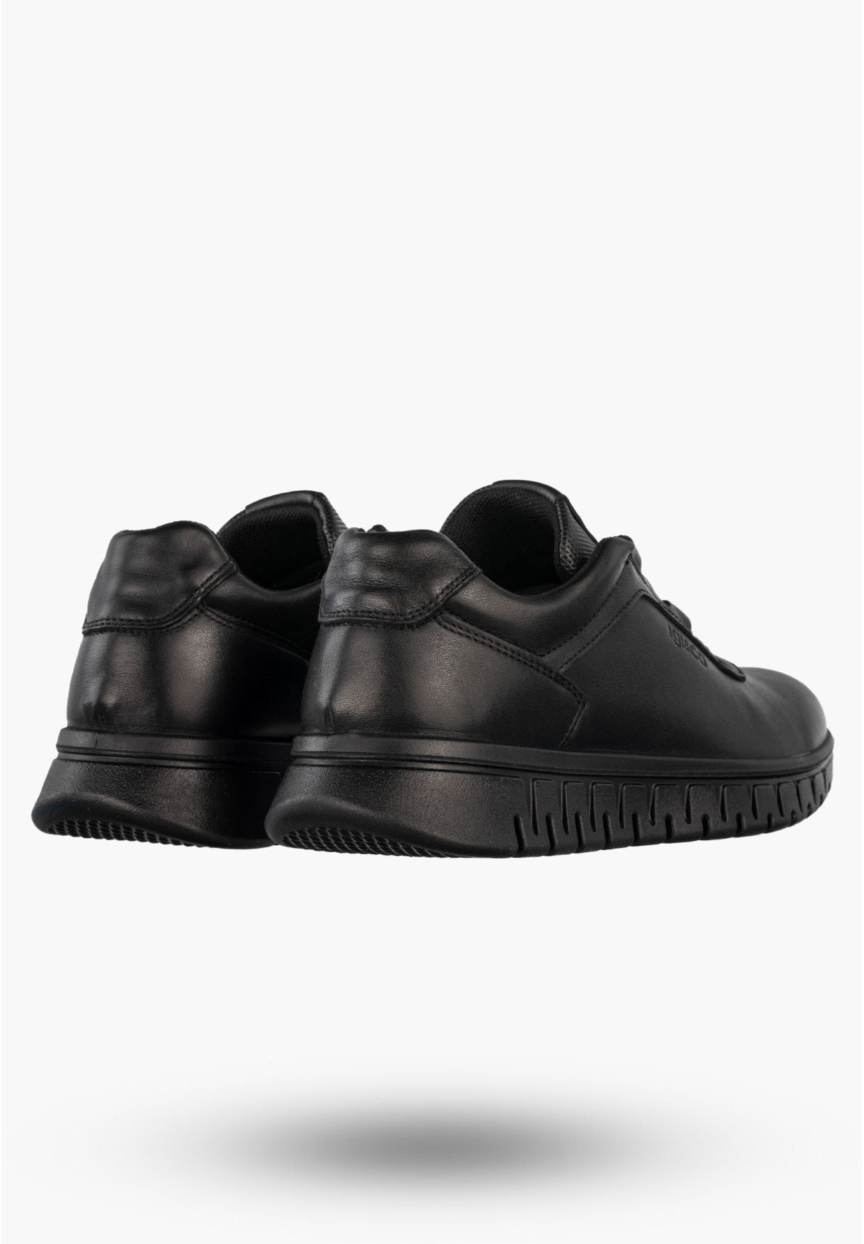 Sneakersy Męskie Skórzane Buty Sportowe Wygodne Półbuty Czarne IGI&CO 8618800