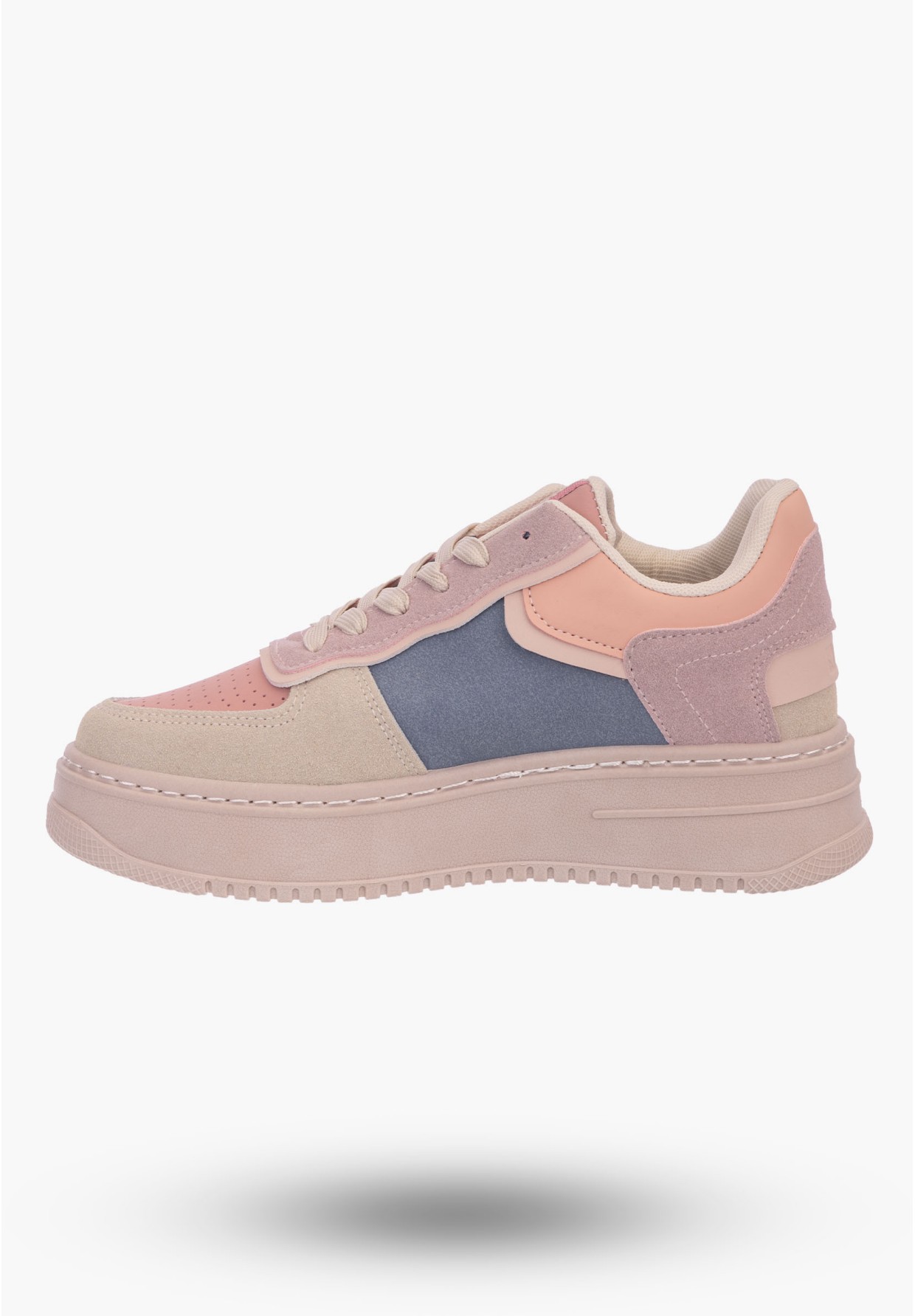 Sneakersy Damskie BIG STAR Beżowe MM274233