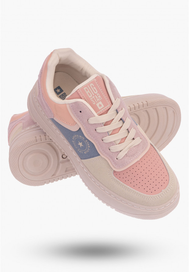Sneakersy Damskie BIG STAR Beżowe MM274233