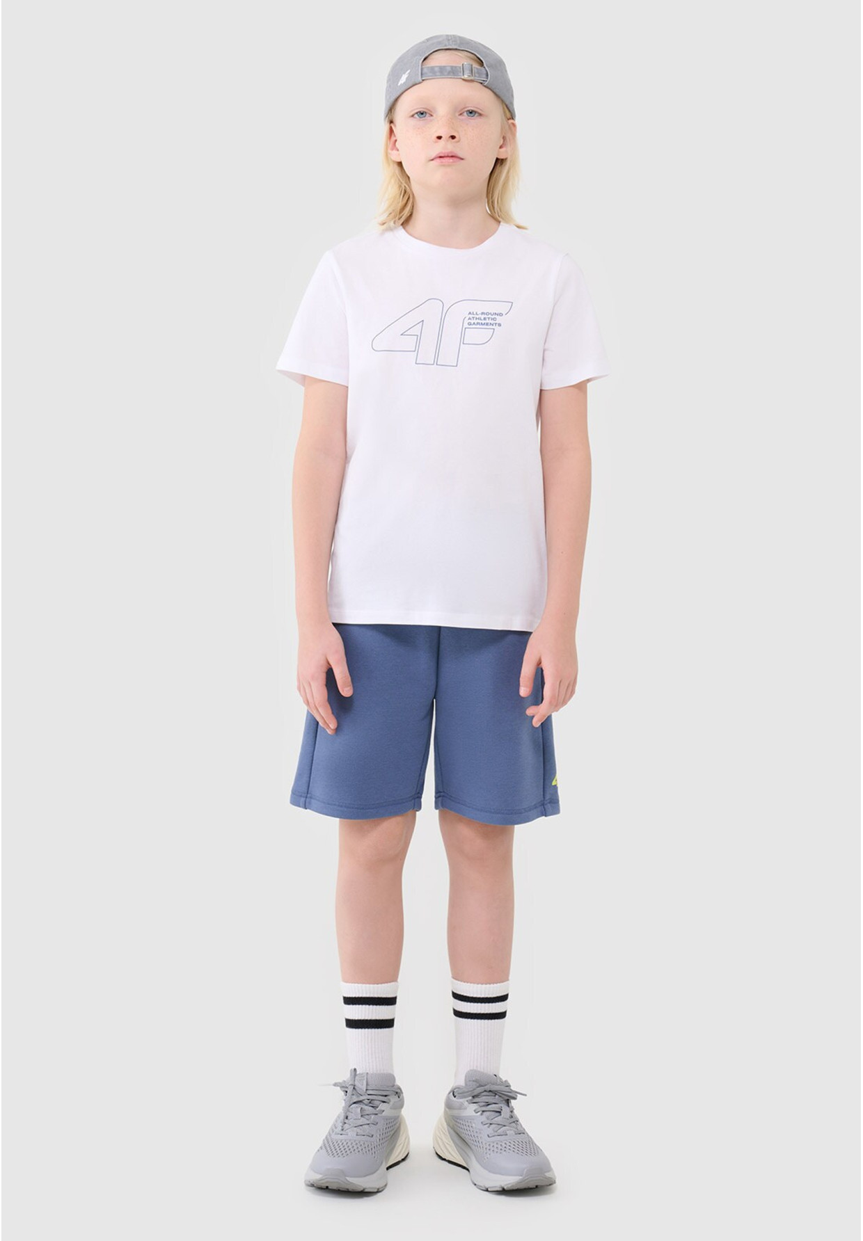 Koszulka Chłopięca 4F T-shirt Z Nadrukiem Biała 4FJWSS25TTSHM2185