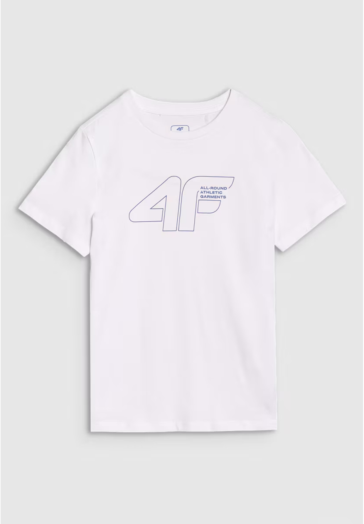 Koszulka Chłopięca 4F T-shirt Z Nadrukiem Biała 4FJWSS25TTSHM2185
