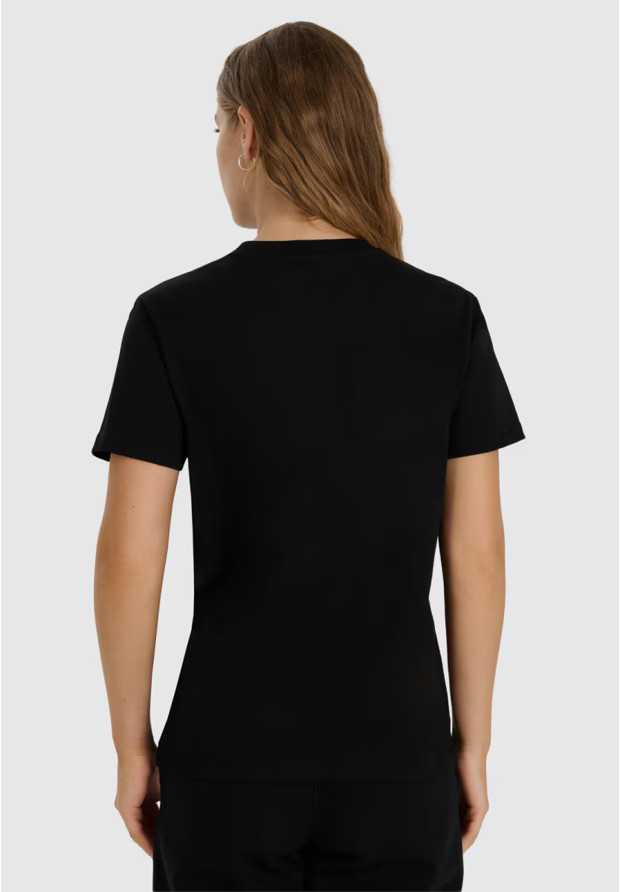 Koszulka Damska 4F T-shirt Regular Gładki Czarny 4FWAW25TTSHF2970