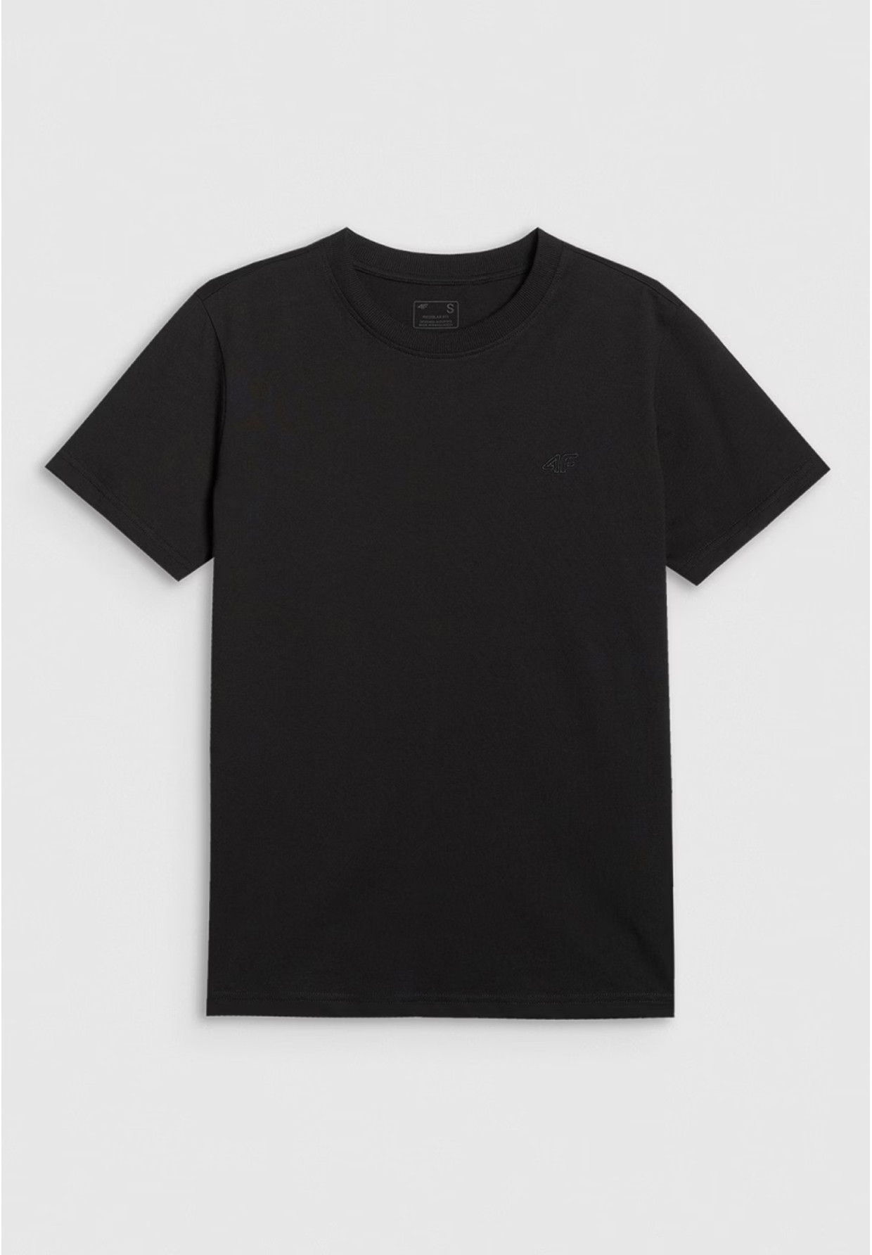 Koszulka Damska 4F T-shirt Regular Gładki Czarny 4FWAW25TTSHF2970