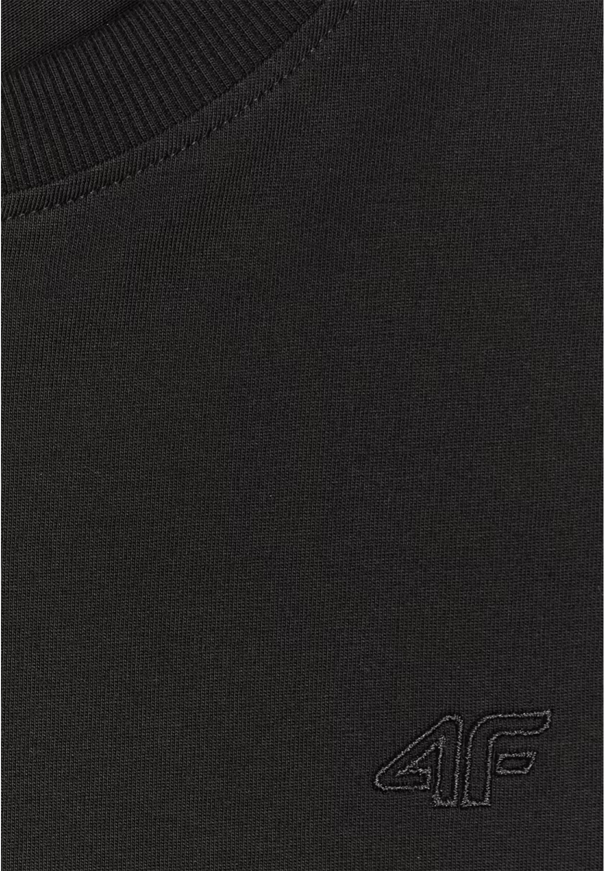 Koszulka Damska 4F T-shirt Regular Gładki Czarny 4FWAW25TTSHF2970