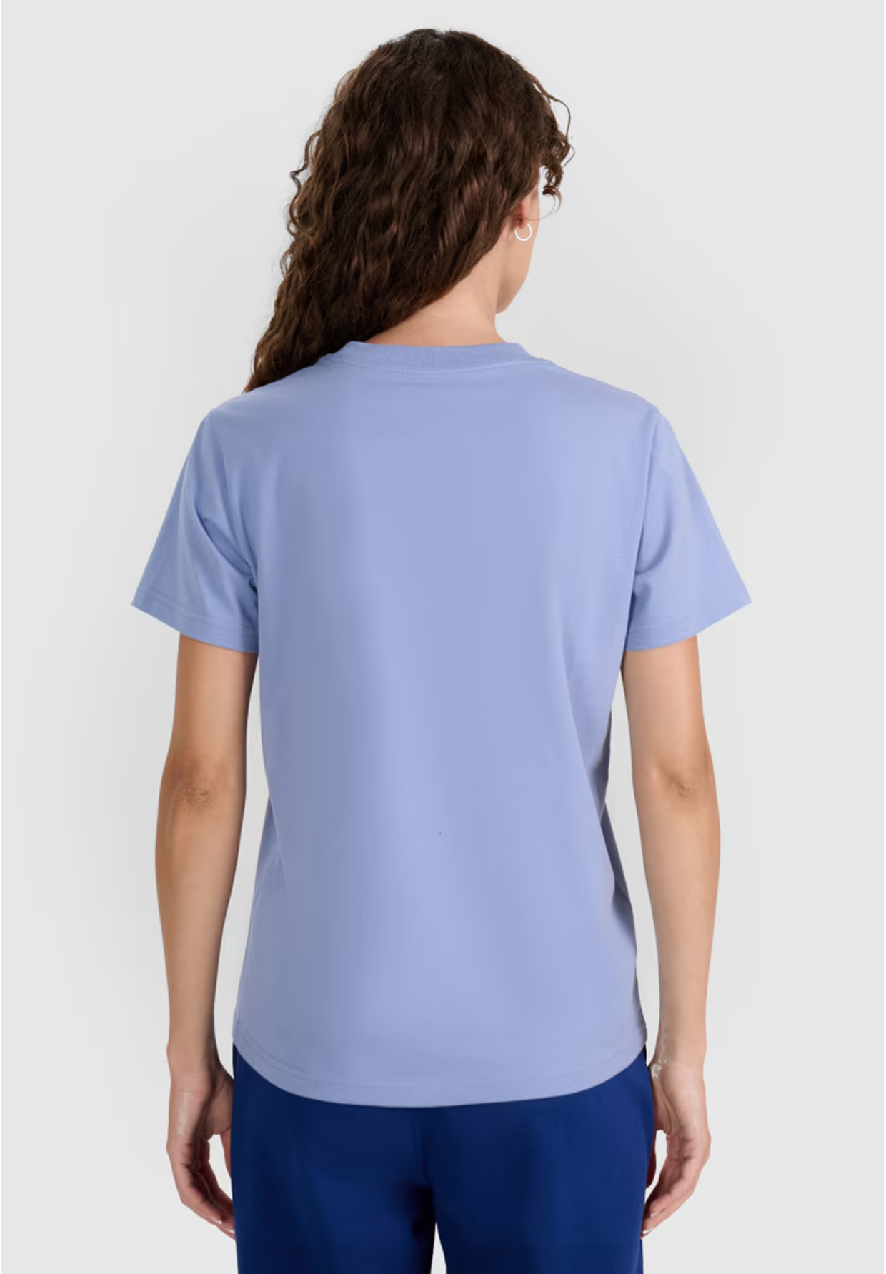 Koszulka Damska 4F T-shirt Regular Gładki Denim 4FWAW25TTSHF2970