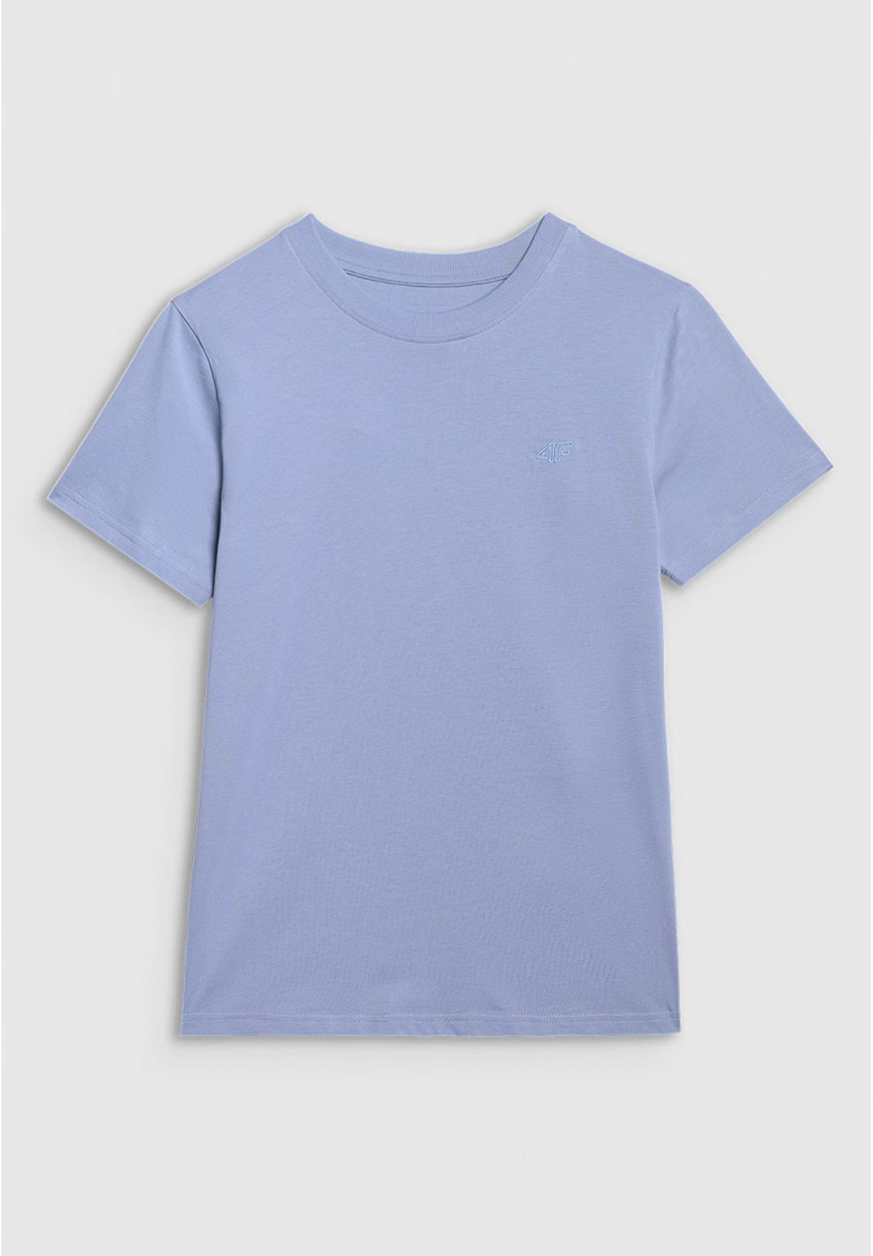 Koszulka Damska 4F T-shirt Regular Gładki Denim 4FWAW25TTSHF2970