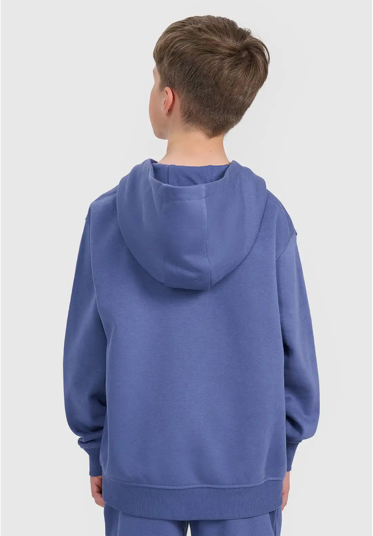 Bluza Chłopięca 4F Dresowa z Kapturem Basic Niebieska 4FJWAW25TSWSM1945